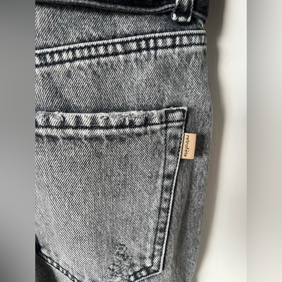 NWT Retrofete Renee Denim Jumpsuit in Slate Grey - Picture 13 of 15